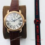 (EGF) Replica Ronde De Cartier White Dial Rose Gold Automatic Watch 40mm